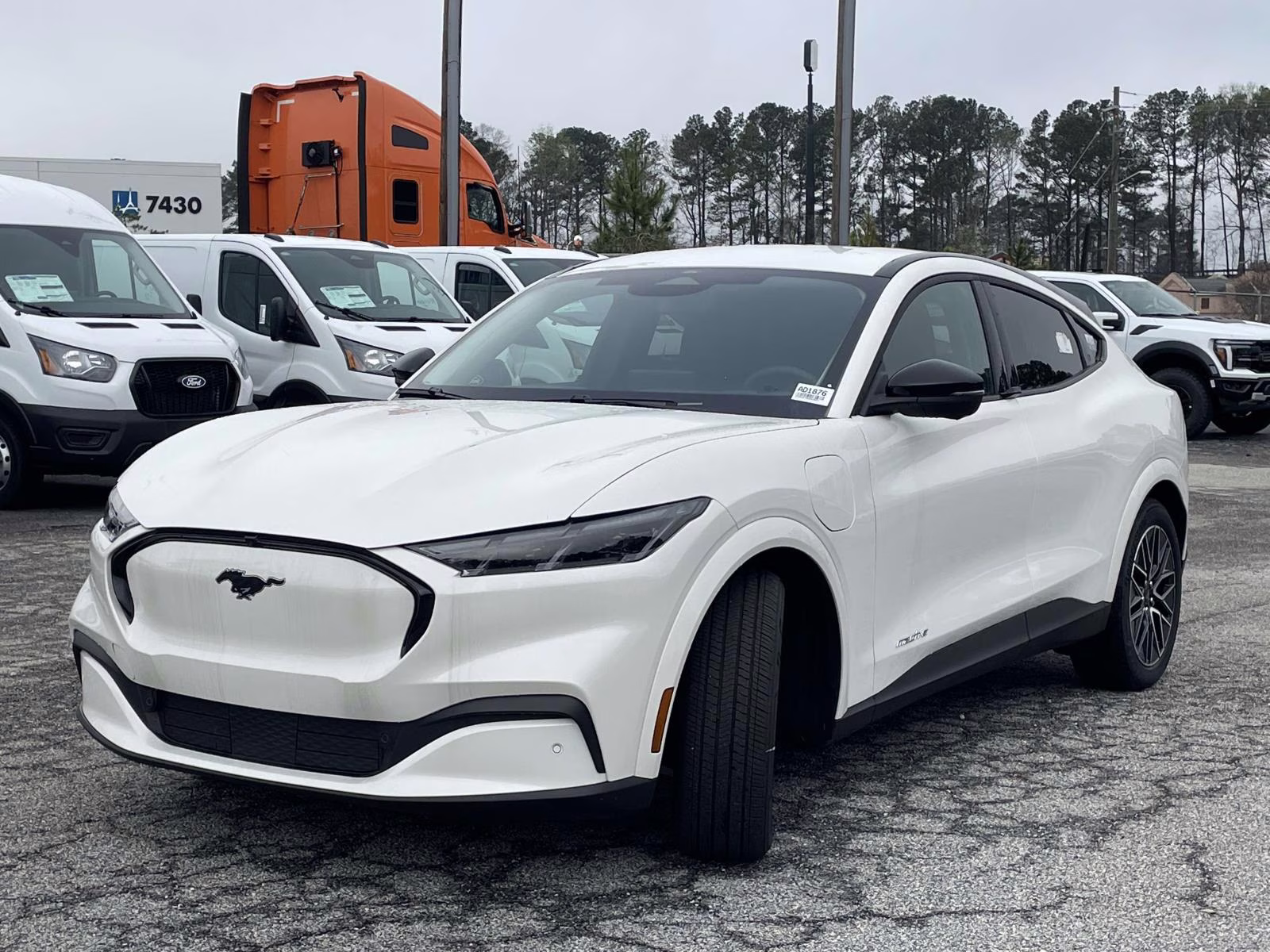 2025 White Metallic Ford Mustang Mach-E Premium RWD SUV