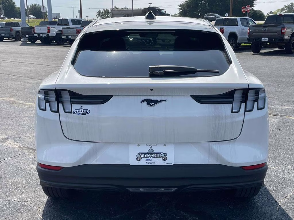 2025 Star White Metallic Tri-Coat Ford Mustang Mach-E Premium RWD SUV