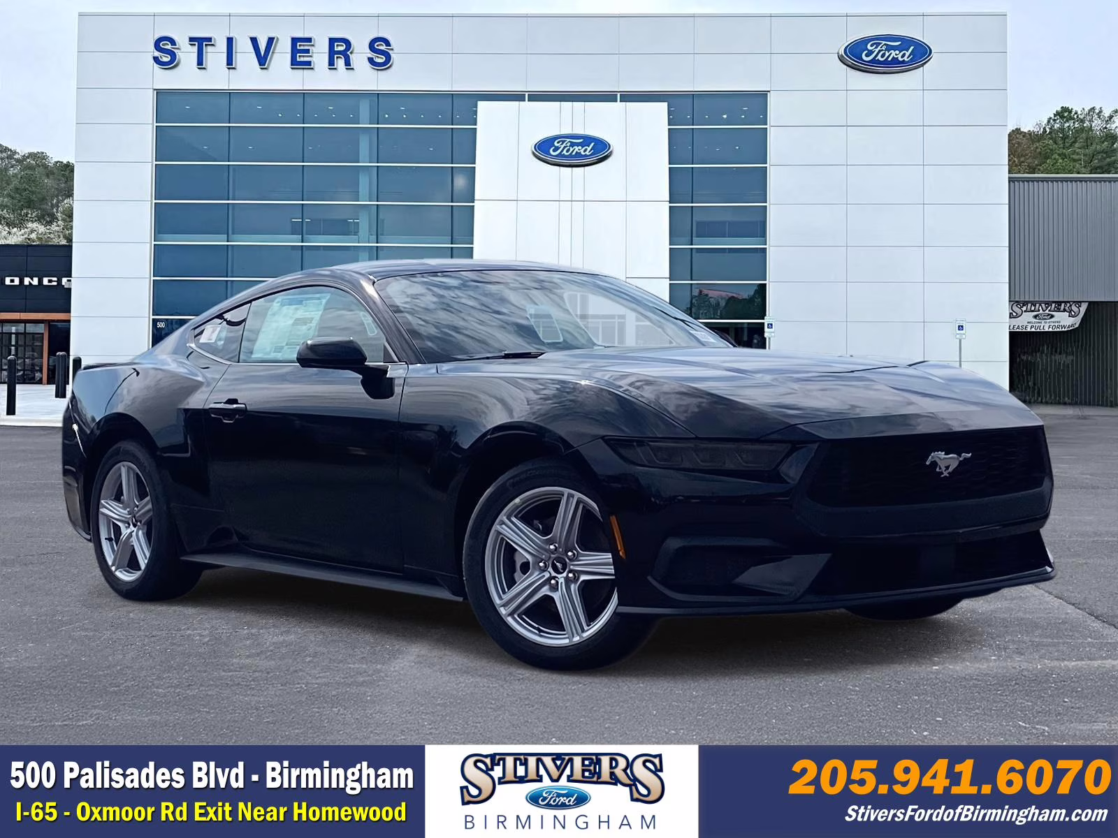 2026 Shadow Black Ford Mustang EcoBoost RWD Coupe