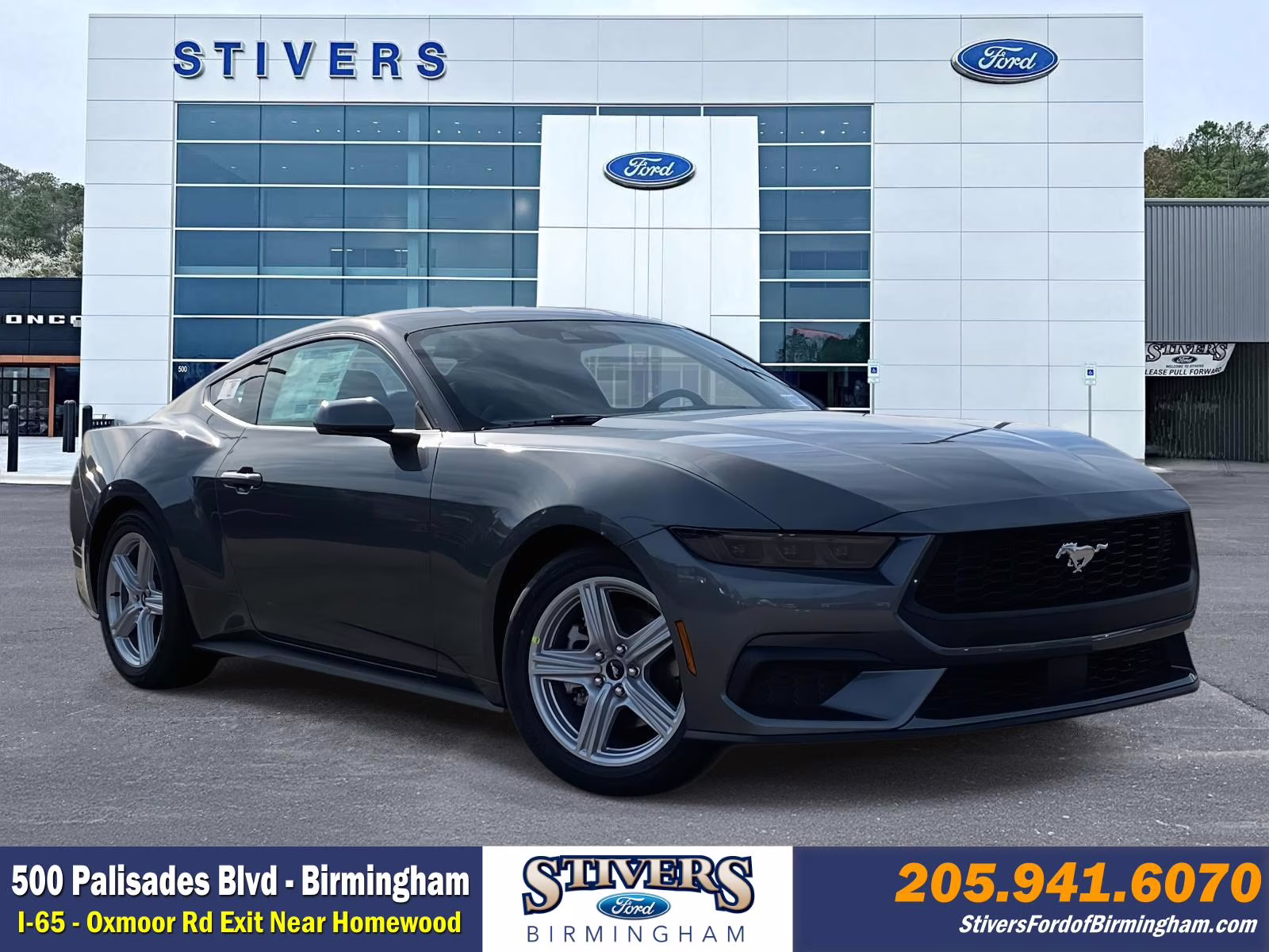 2026 Carbonized Gray Metallic Ford Mustang EcoBoost RWD Coupe