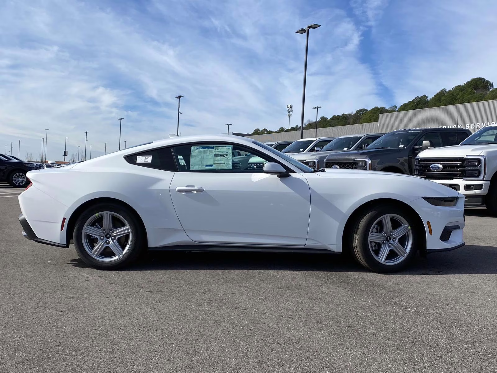 2026 Oxford White Ford Mustang EcoBoost RWD Coupe