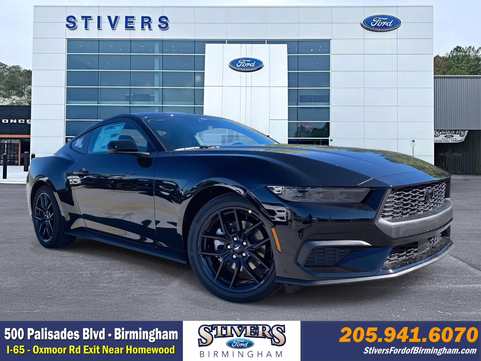 2026 Shadow Black Ford Mustang EcoBoost RWD Coupe