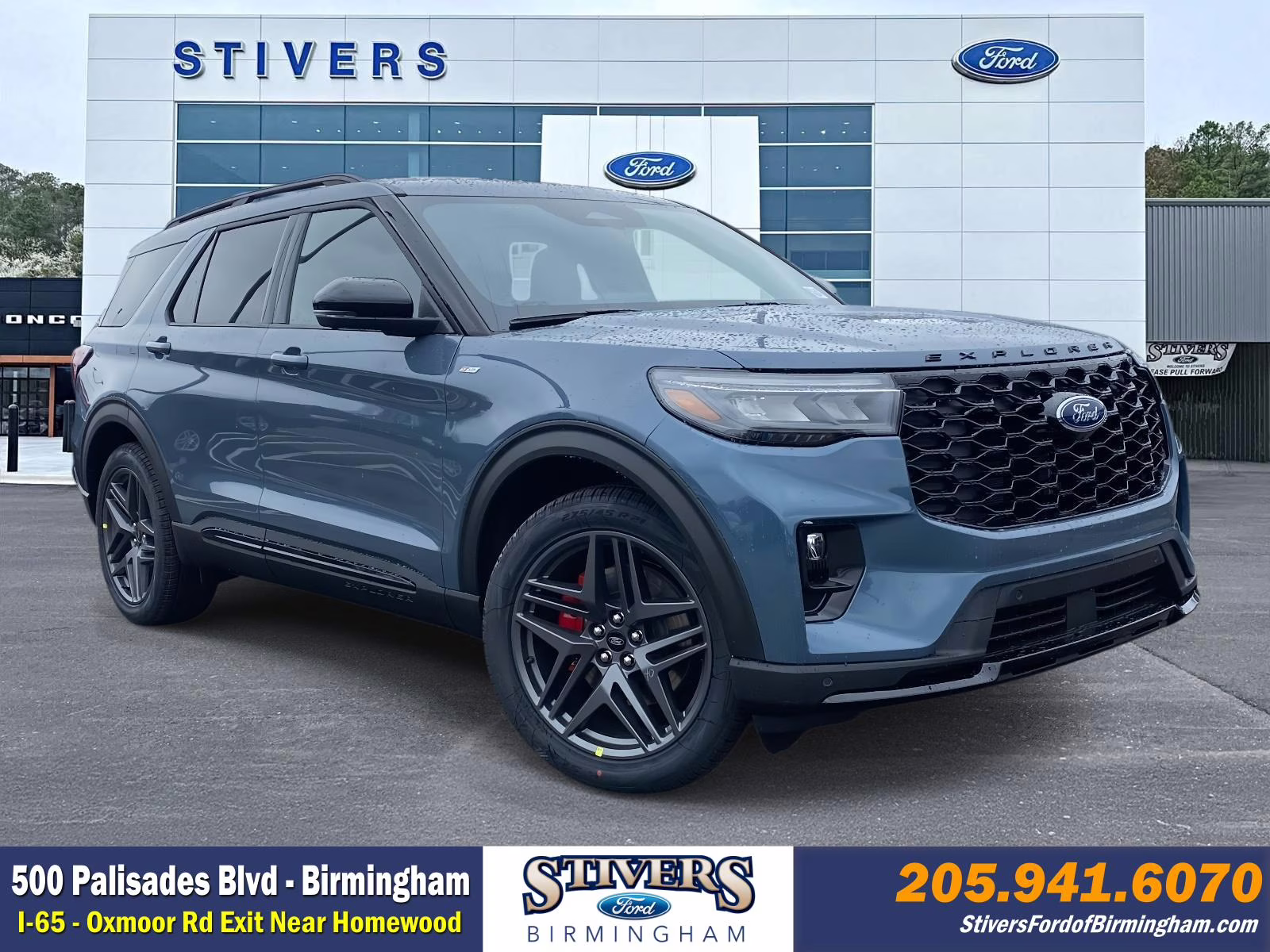 2026 Vapor Blue Metallic Ford Explorer ST-Line RWD SUV