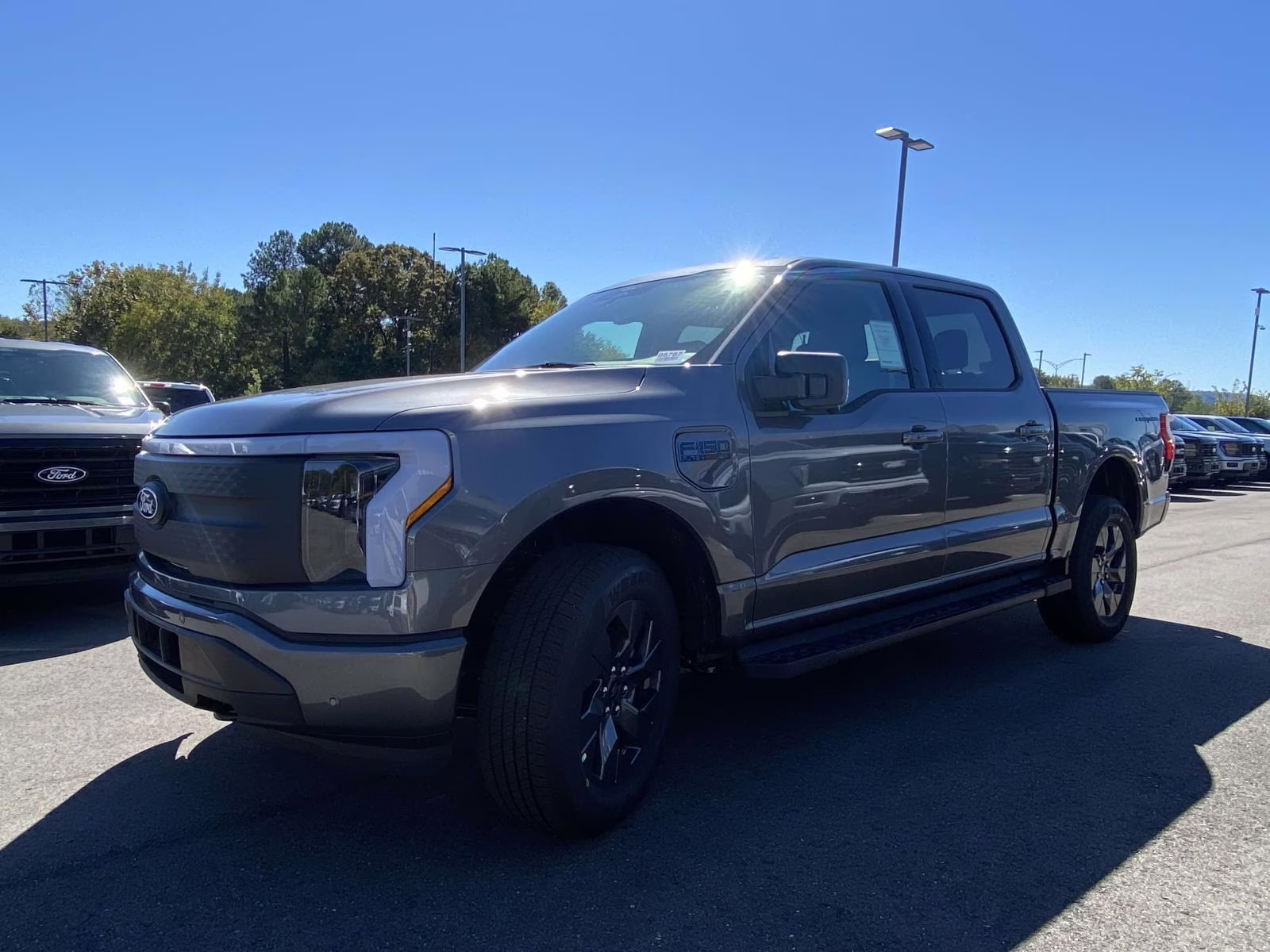 2025 Carbonized Gray Metallic Ford F-150 Lightning Flash AWD Truck