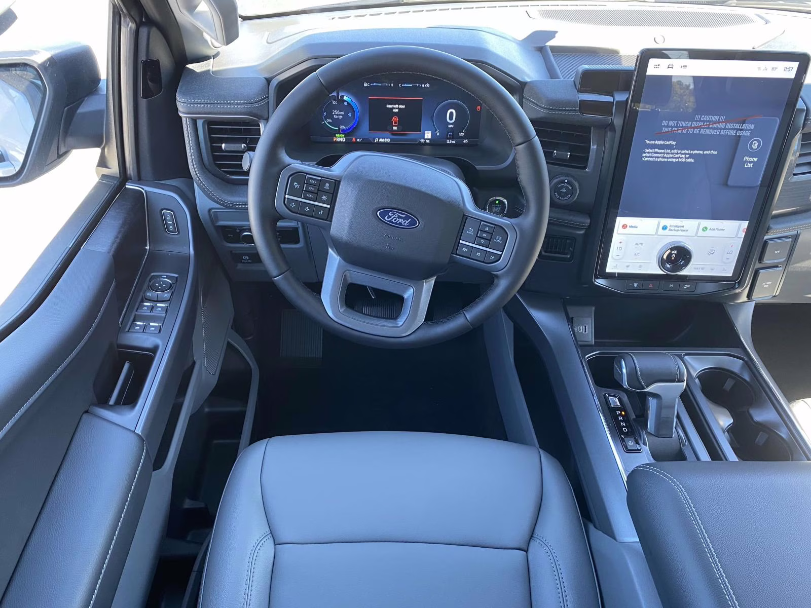 2025 Space White Metallic Ford F-150 Lightning Flash AWD Truck