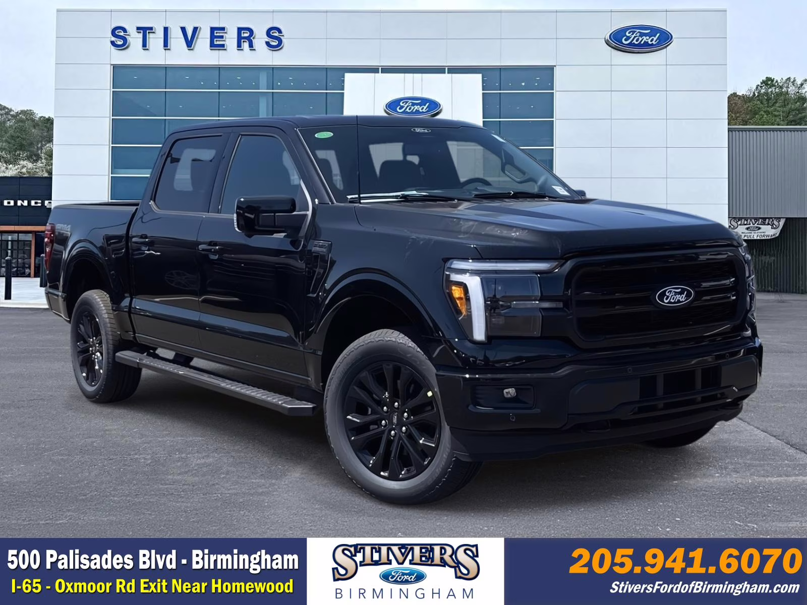 2025 Black Metallic Ford F-150 Lariat 4X4 Truck