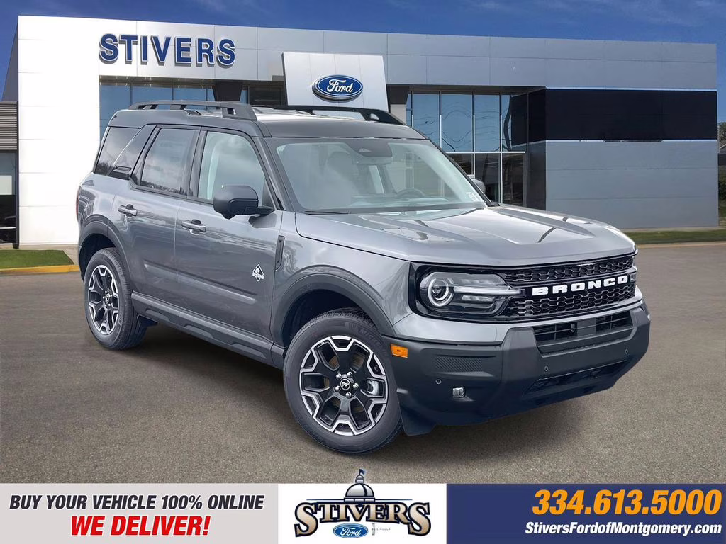 2025 Gray Metallic Ford Bronco Sport Outer Banks 4X4 SUV