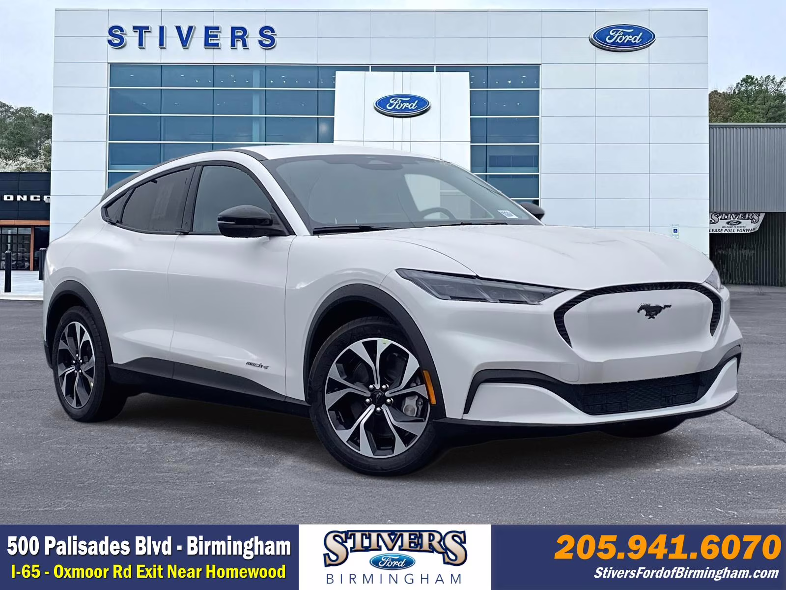 2026 White Metallic Ford Mustang Mach-E Select RWD SUV