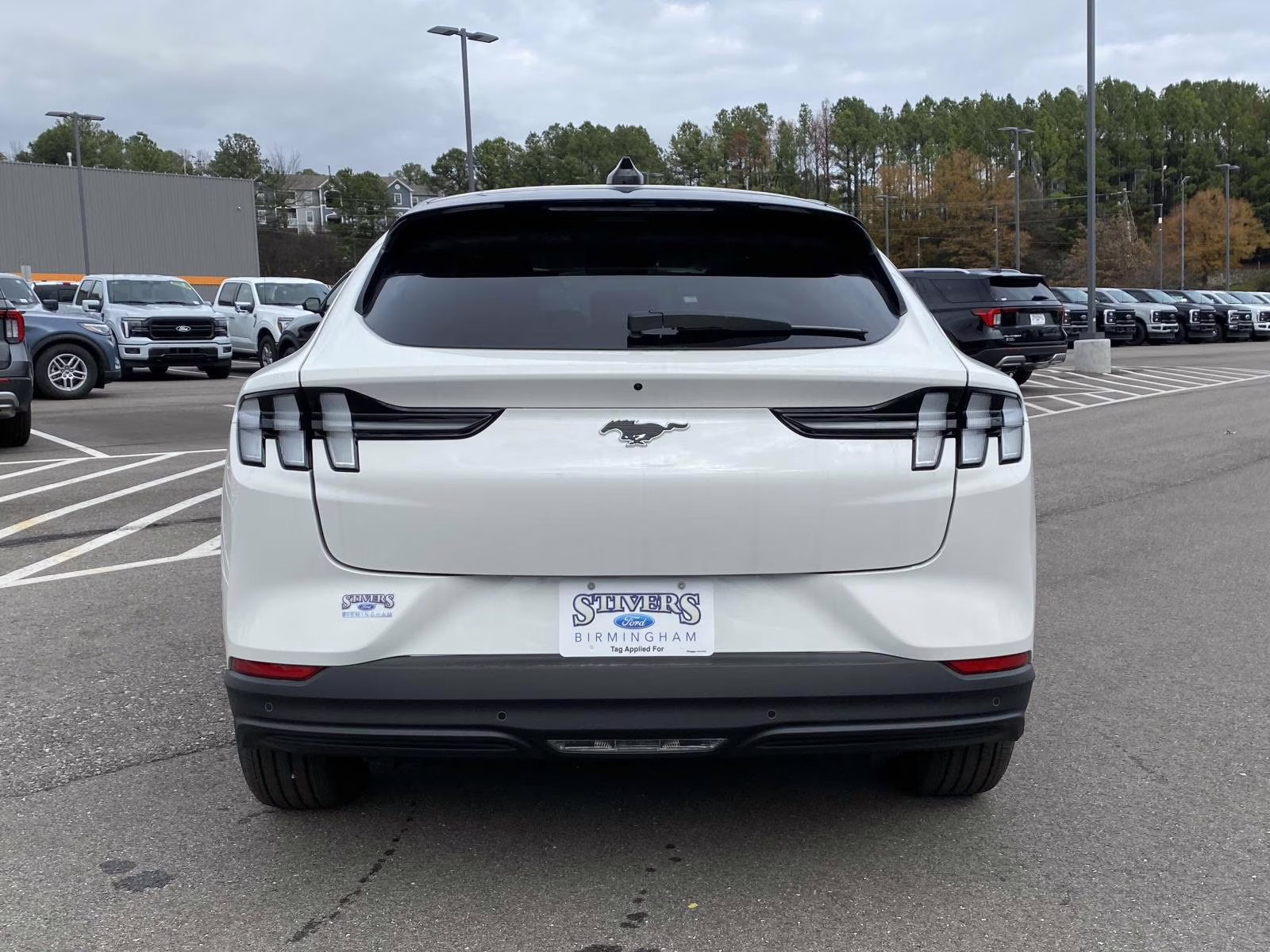 2025 Star White Metallic Tri-Coat Ford Mustang Mach-E Premium RWD SUV