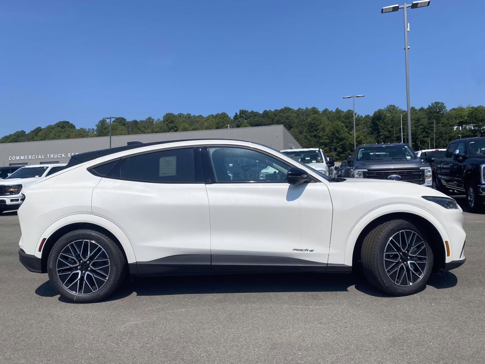 2025 Star White Metallic Tri-Coat Ford Mustang Mach-E Premium RWD SUV