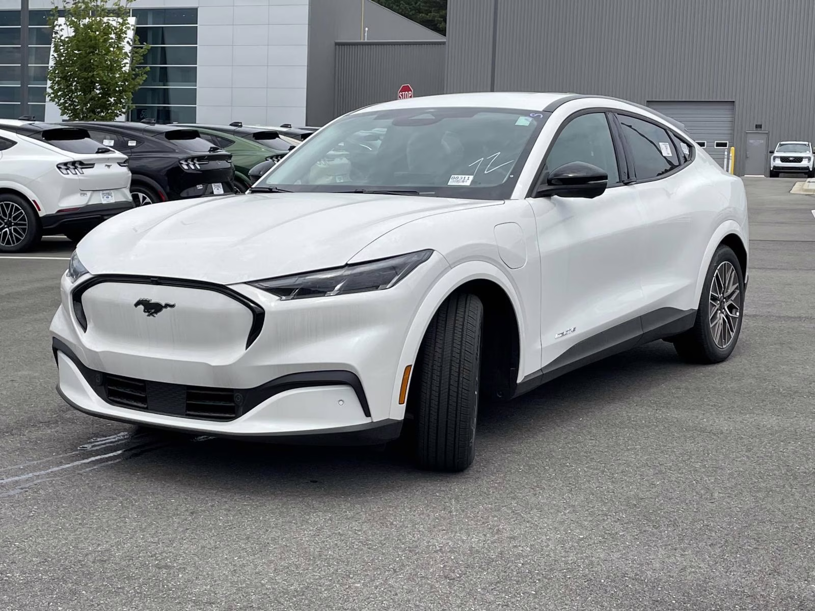 2025 Star White Metallic Tri-Coat Ford Mustang Mach-E Premium RWD SUV