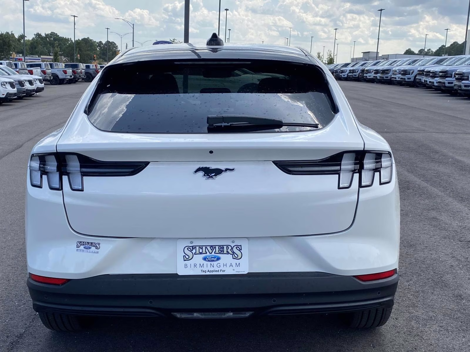 2025 Star White Metallic Tri-Coat Ford Mustang Mach-E Premium AWD SUV