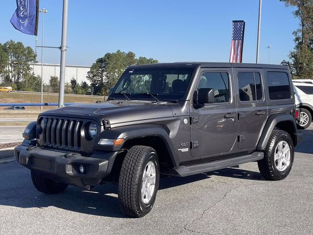 2019 Granite Crystal Metallic Clearcoat Jeep Wrangler Unlimited Sport S 4X4 SUV