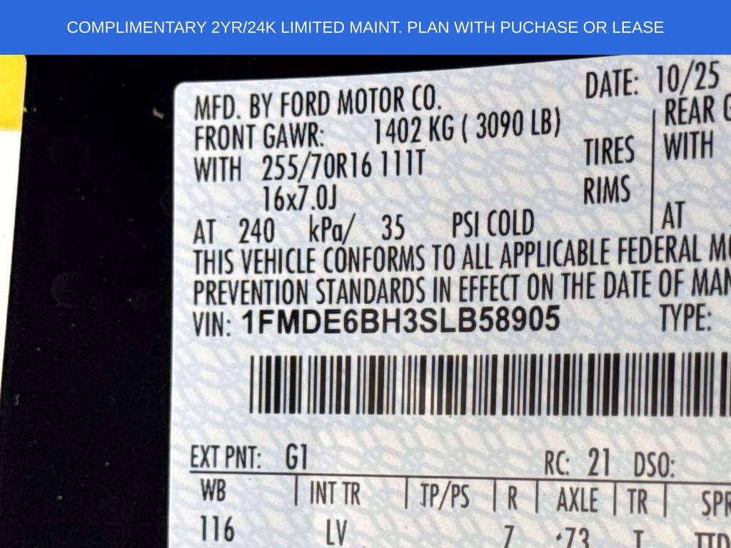 2025 Shadow Black Ford Bronco Base 4X4 SUV