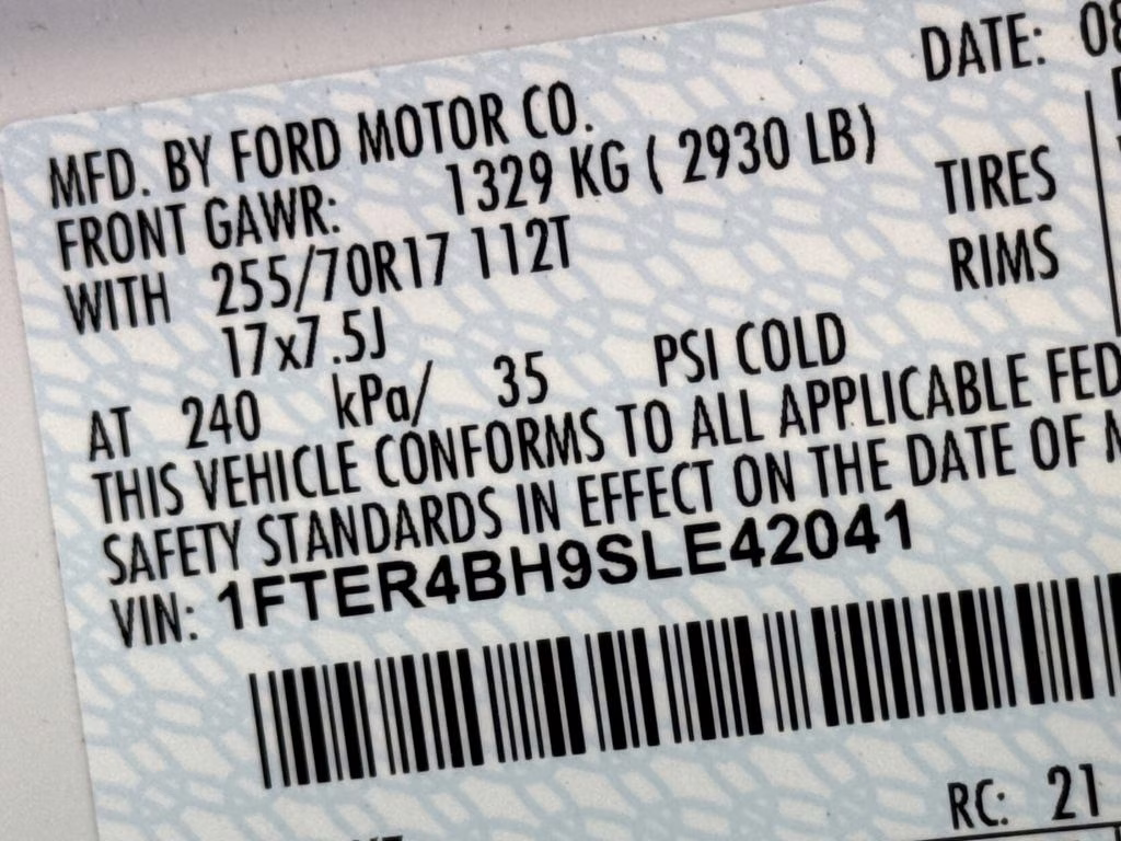 2025 Oxford White Ford Ranger XL RWD Truck