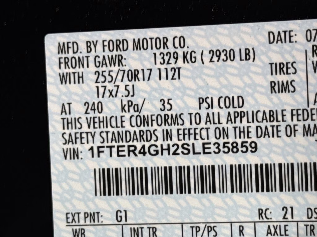 2025 Shadow Black Ford Ranger XLT RWD Truck