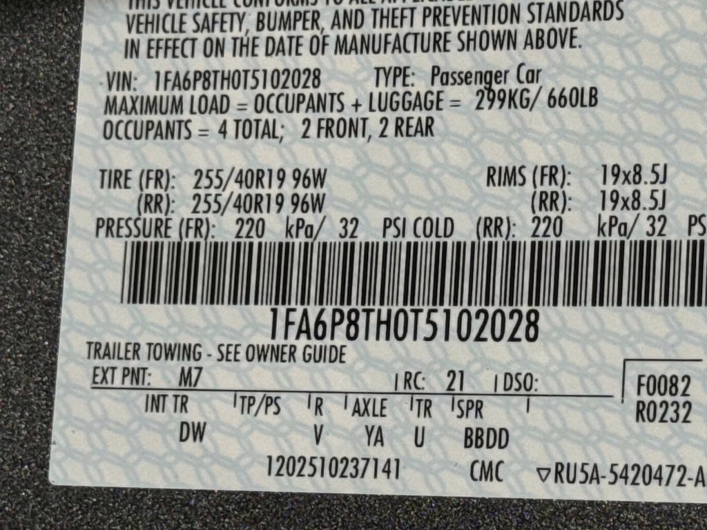 2026 Gray Metallic Ford Mustang EcoBoost RWD Coupe