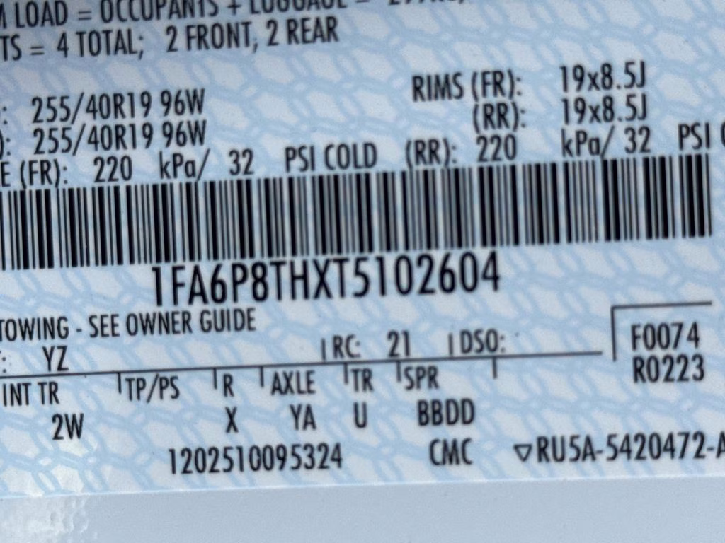 2026 Oxford White Ford Mustang EcoBoost RWD Coupe