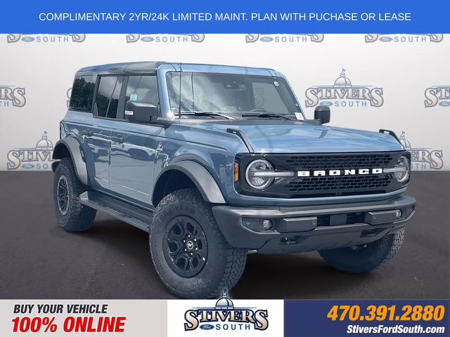 2025 Azure Gray Metallic Ford Bronco Outer Banks 4X4 SUV
