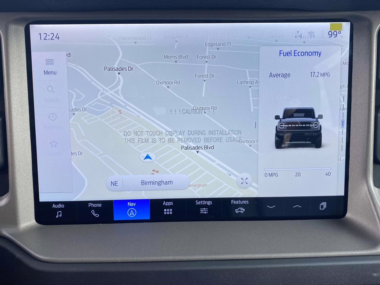 2025 Azure Gray Metallic Ford Bronco Outer Banks 4X4 SUV