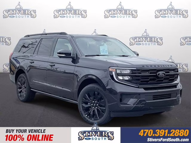 2025 Gray Metallic Ford Expedition Max Platinum 4X4 SUV