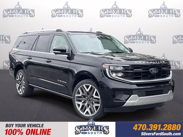 2026 Black Metallic Ford Expedition Max Platinum 4X4 SUV