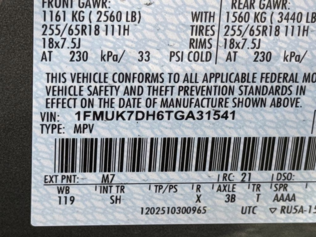 2026 Gray Metallic Ford Explorer Active RWD SUV