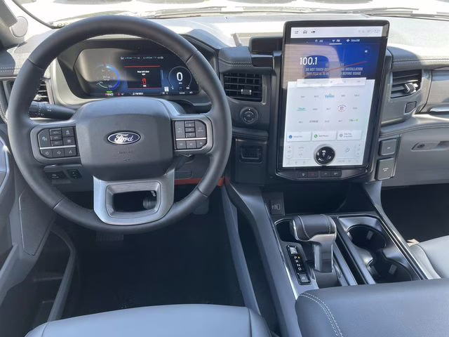 2025 Black Metallic Ford F-150 Lightning Flash AWD Truck