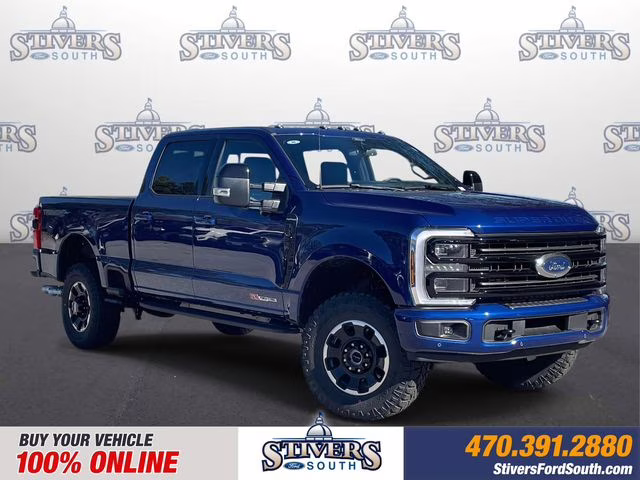 2026 Blue Metallic Ford Super Duty F-350 SRW Platinum 4X4 Truck