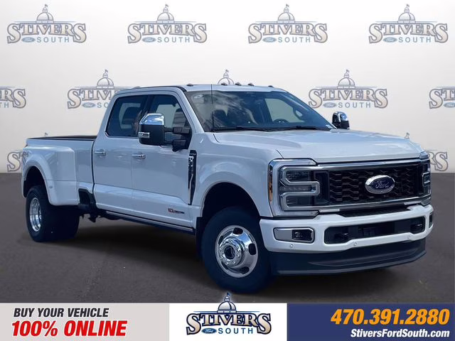 2026 White Metallic Ford Super Duty F-350 DRW Platinum 4X4 Truck