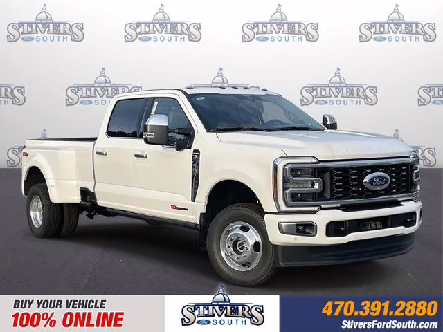 2026 White Metallic Ford Super Duty F-350 DRW Platinum 4X4 Truck