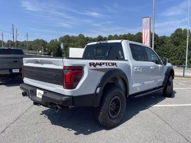 2025 White Metallic Ford F-150 Raptor 4X4 Truck
