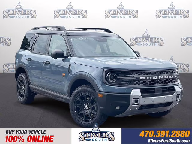 2025 Azure Gray Metallic Ford Bronco Sport Badlands 4X4 SUV
