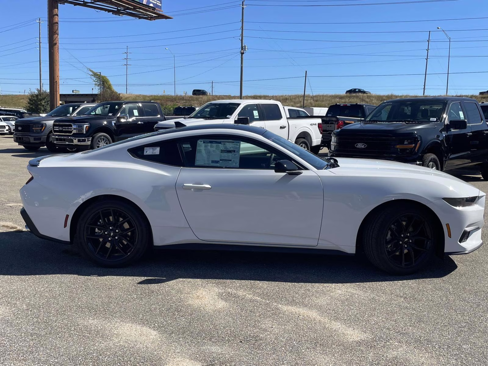 2026 Oxford White Ford Mustang EcoBoost RWD Coupe