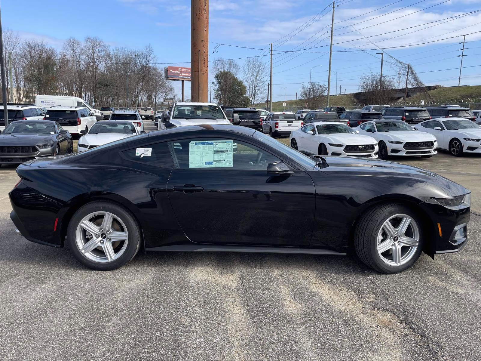 2026 Shadow Black Ford Mustang EcoBoost RWD Coupe