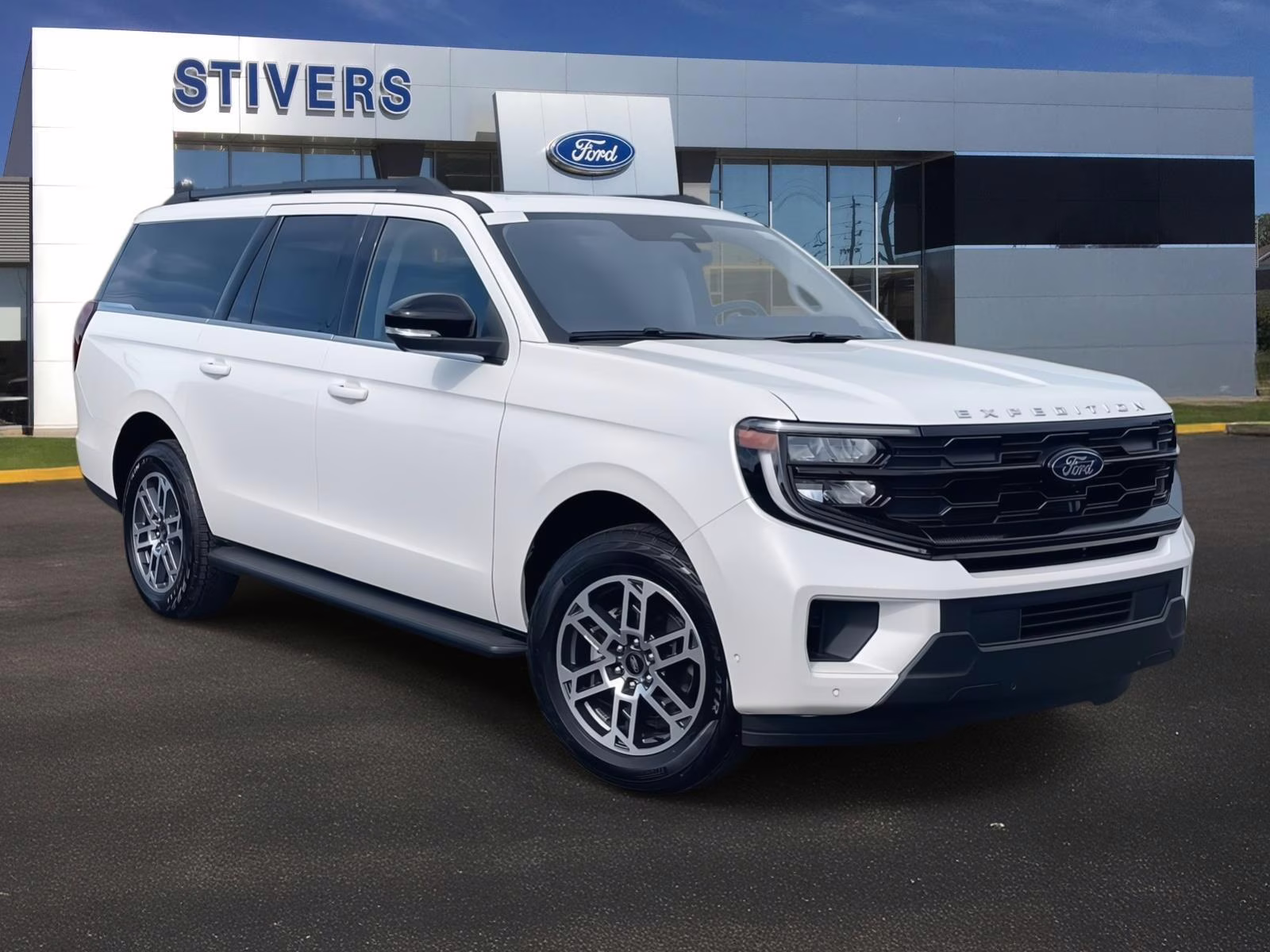 2025 Star White Metallic Tri-Coat Ford Expedition Max Active RWD SUV
