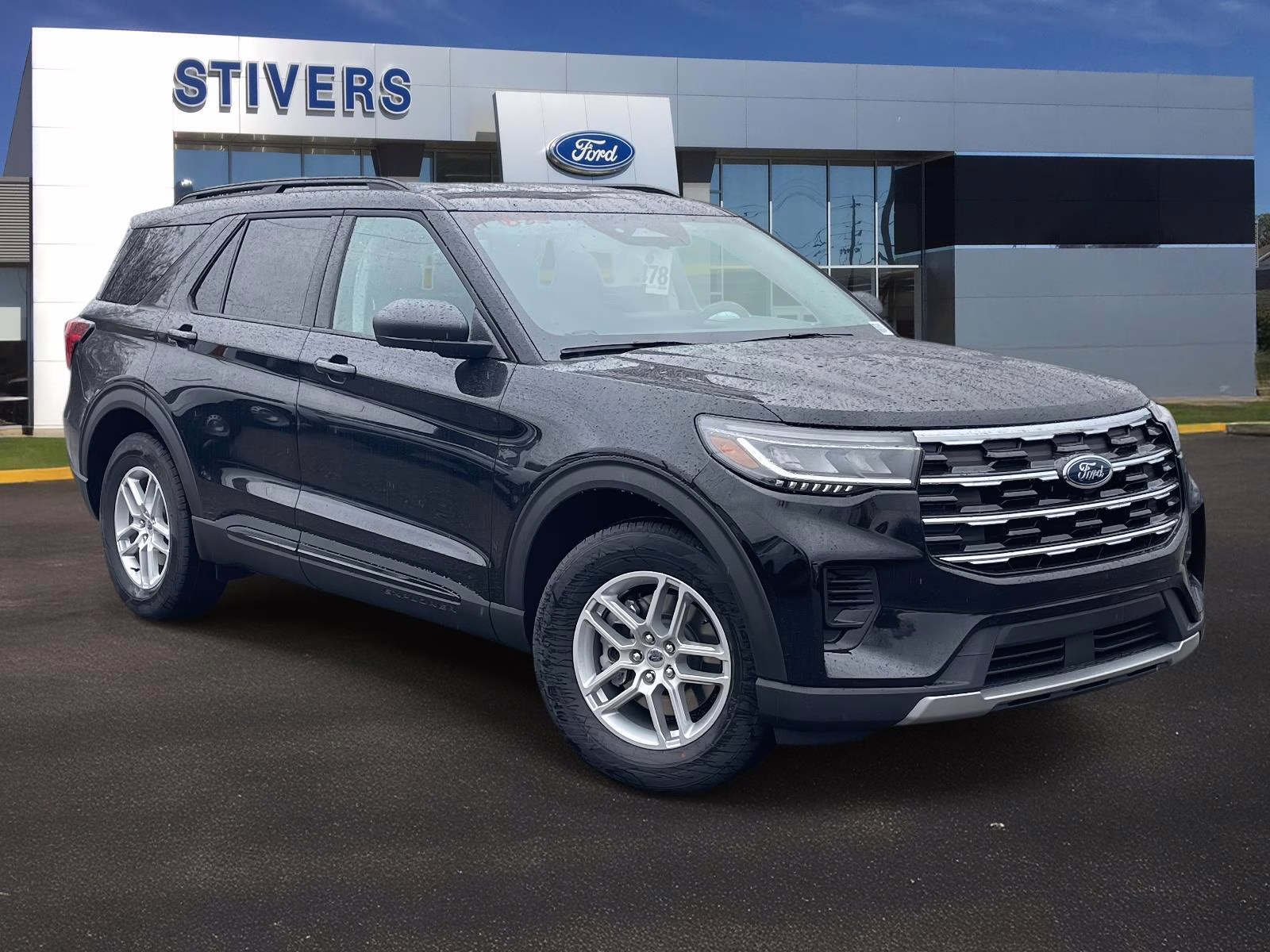 2026 Agate Black Metallic Ford Explorer Active RWD SUV