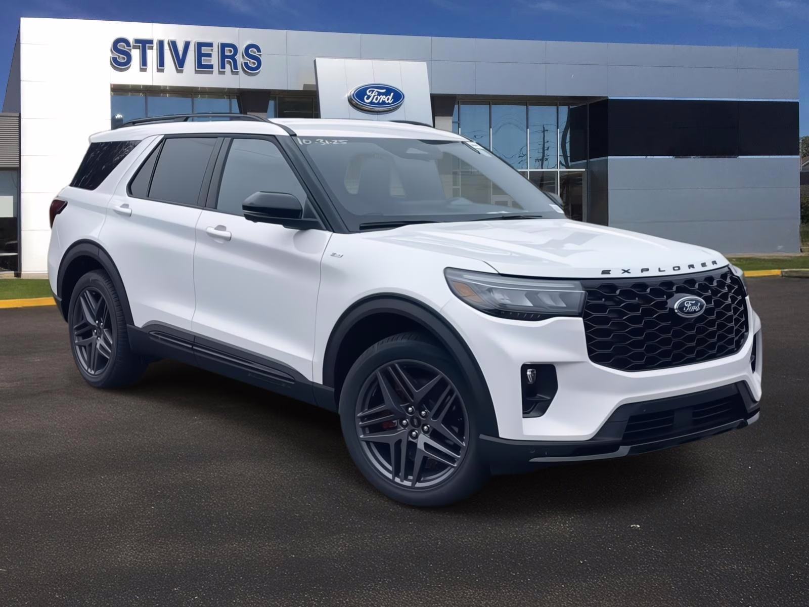 2026 Space White Metallic Ford Explorer ST-Line RWD SUV