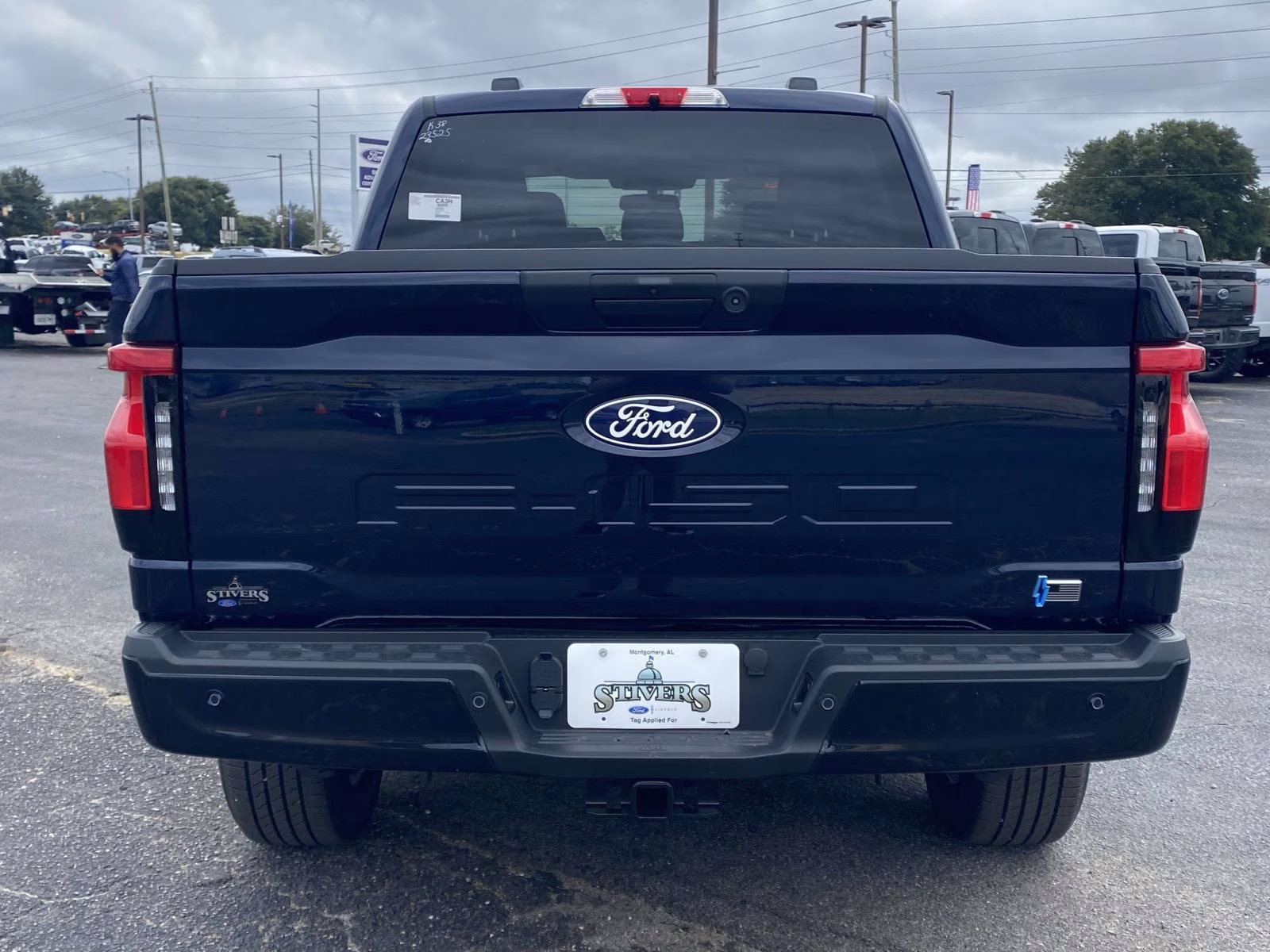 2025 Antimatter Blue Metallic Ford F-150 Lightning Flash AWD Truck