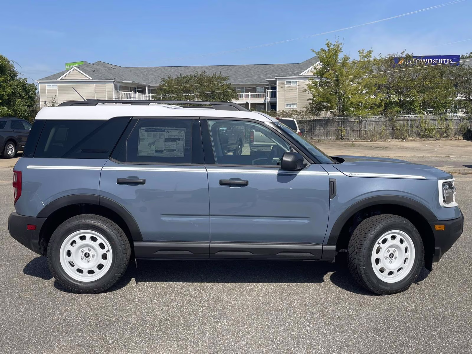 2025 Azure Gray Metallic Tri-Coat Ford Bronco Sport Heritage 4X4 SUV