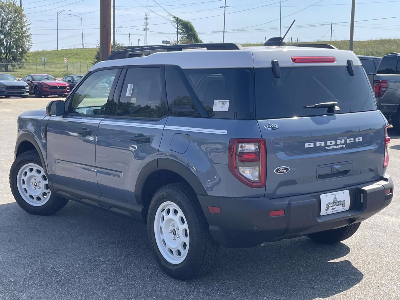 2025 Azure Gray Metallic Tri-Coat Ford Bronco Sport Heritage 4X4 SUV