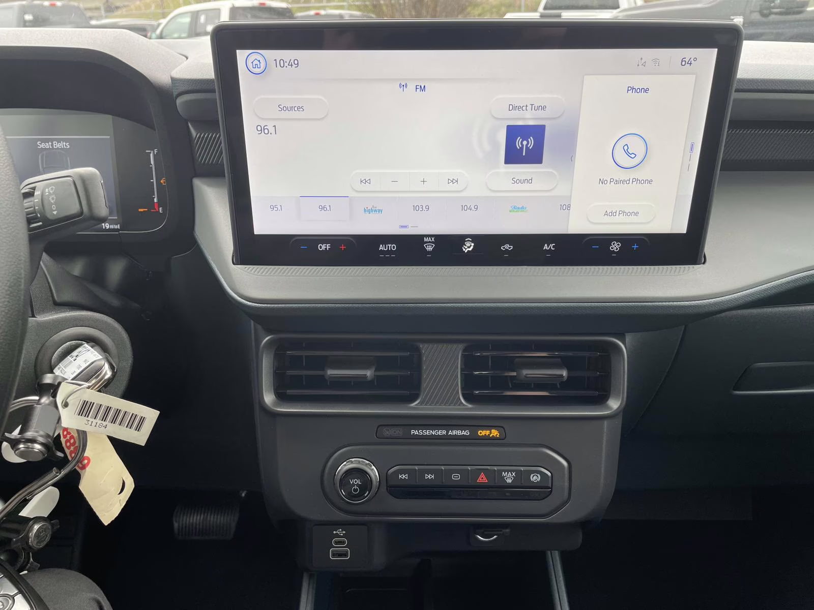 2026 Space White Metallic Ford Maverick XL AWD Truck