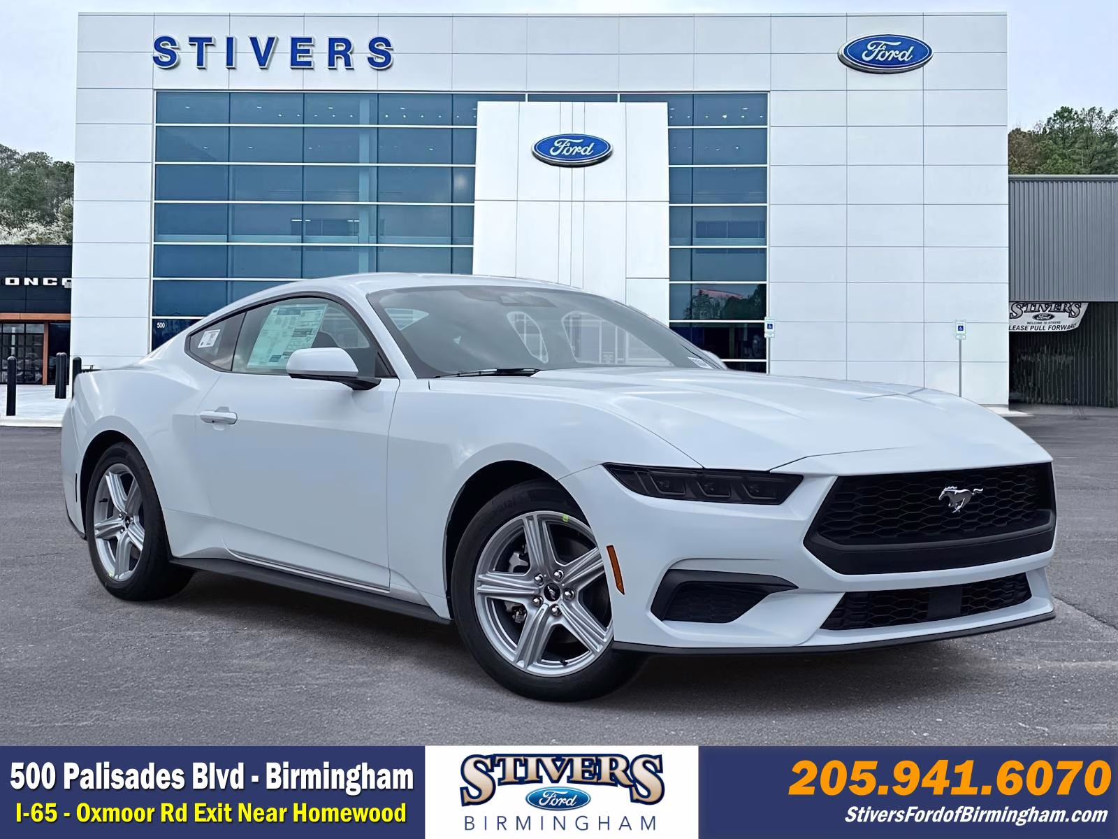 2026 Oxford White Ford Mustang EcoBoost RWD Coupe