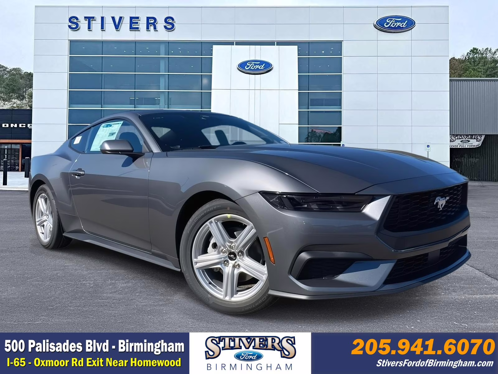 2026 Gray Metallic Ford Mustang EcoBoost RWD Coupe