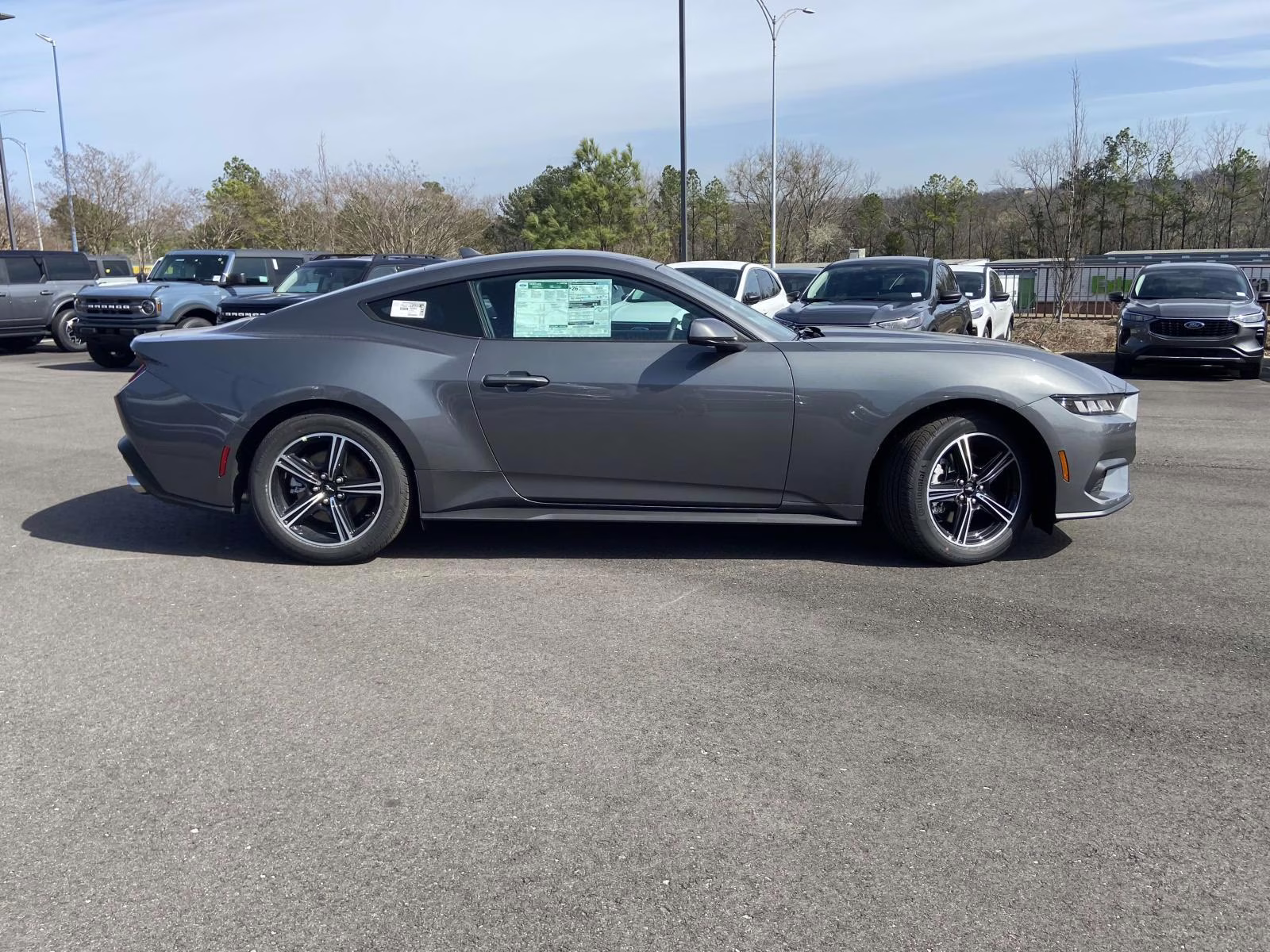 2025 Carbonized Gray Metallic Ford Mustang EcoBoost RWD Coupe