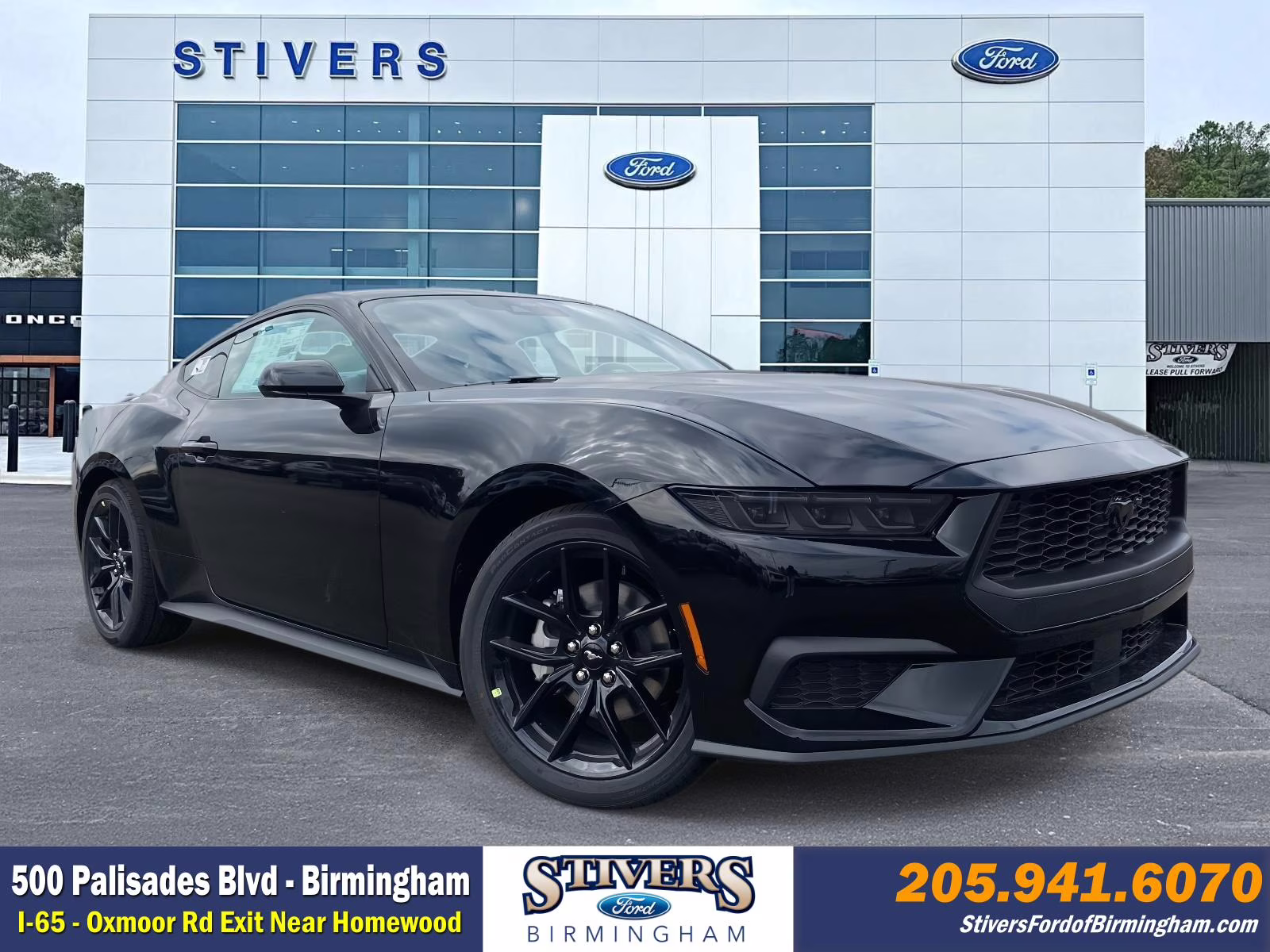 2026 Shadow Black Ford Mustang EcoBoost RWD Coupe