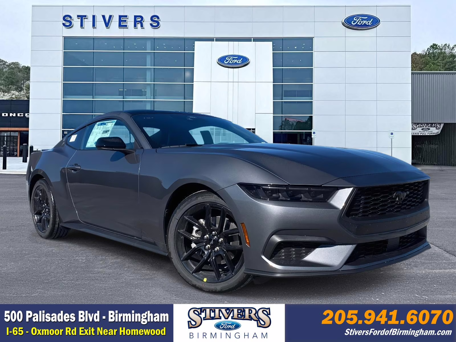 2026 Carbonized Gray Metallic Ford Mustang EcoBoost RWD Coupe
