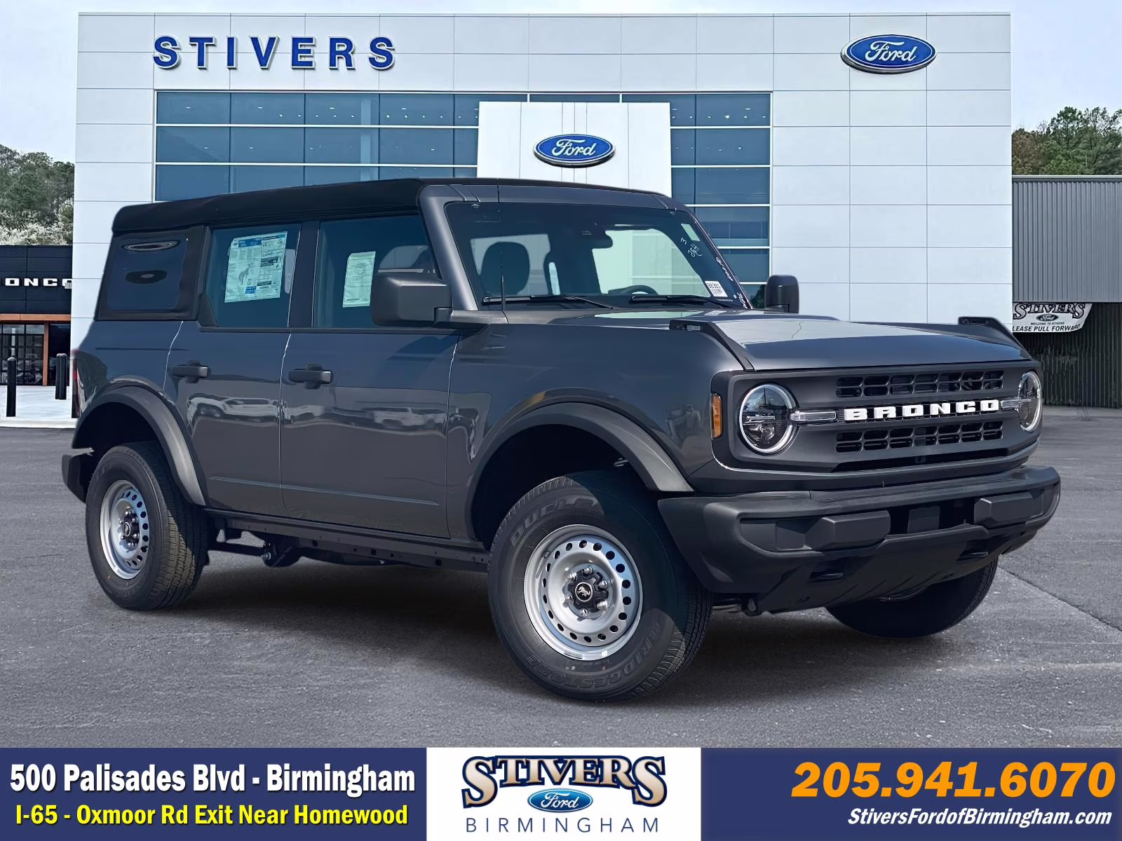 2025 Carbonized Gray Metallic Ford Bronco Base 4X4 SUV
