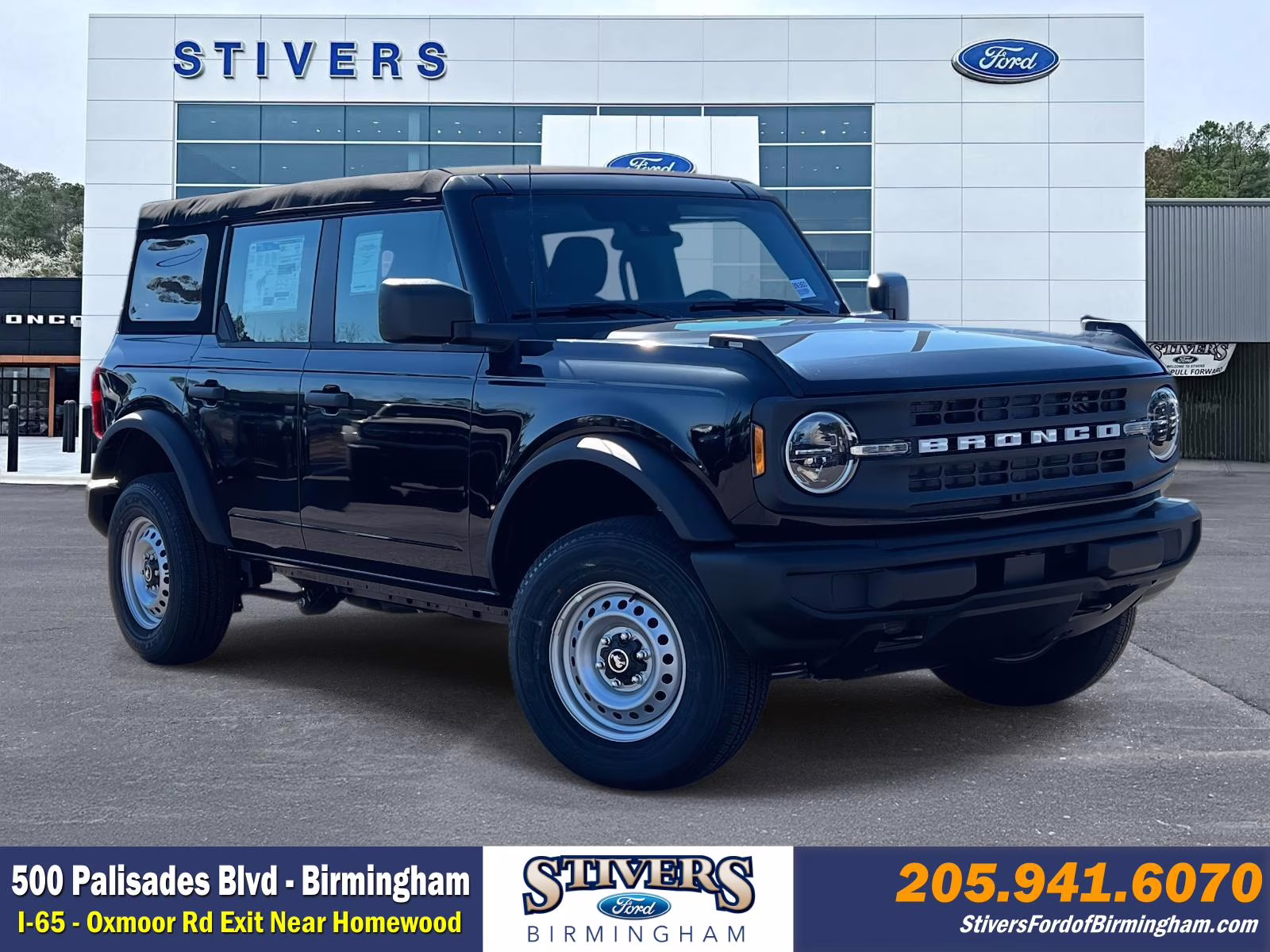 2025 Shadow Black Ford Bronco Base 4X4 SUV