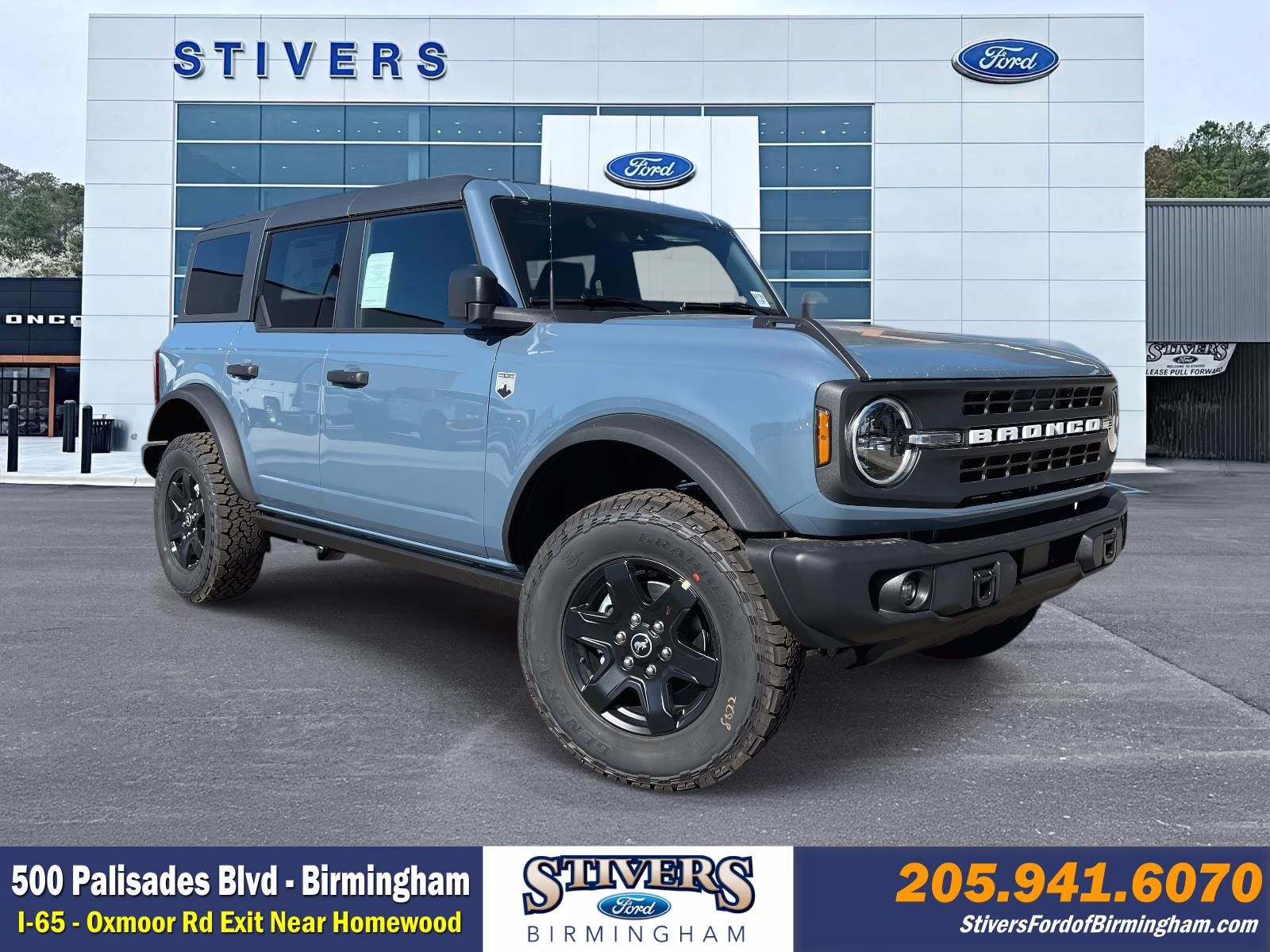 2025 Azure Gray Metallic Ford Bronco Big Bend 4X4 SUV